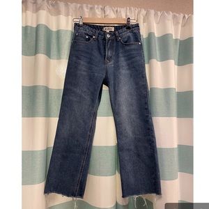 Listicle Cropped High Waisted Jeans